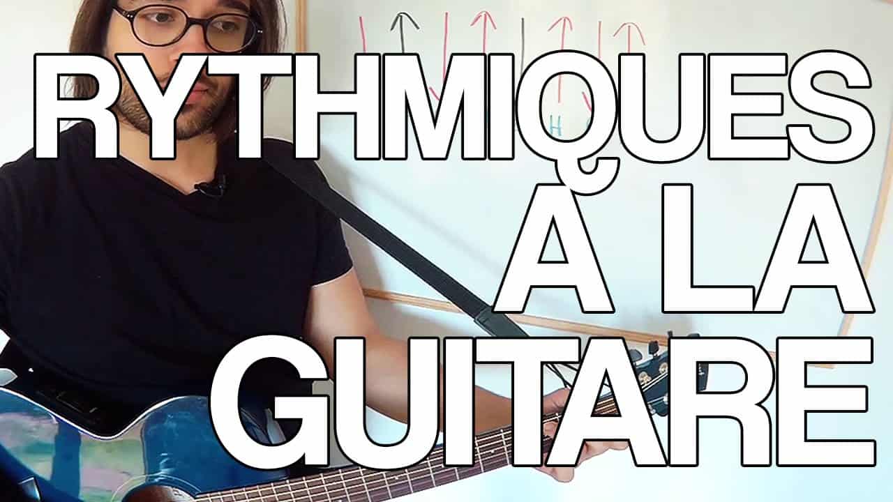 rythmique à la guitare apprendre à faire des rythmes facile main droite cours mouvement tuto