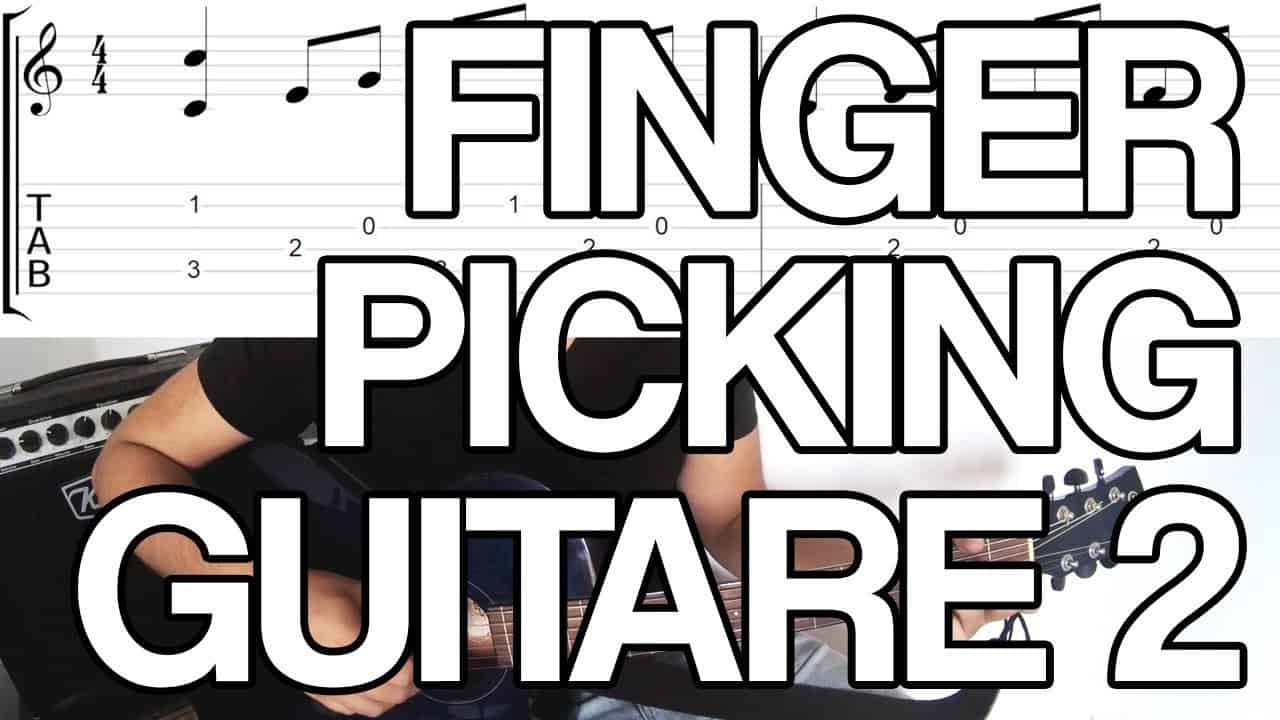 fingerpicking jeu aux doigts arpèges leçon cours facile guitare tuto