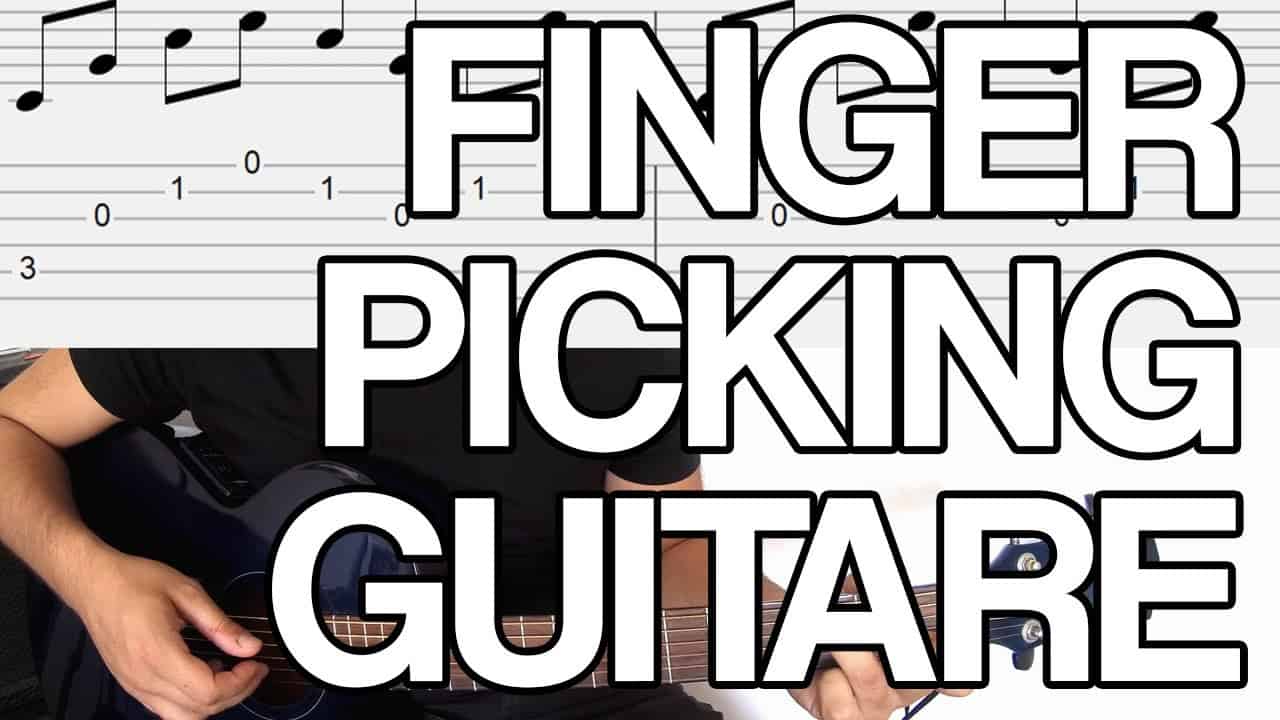 fingerpicking jeu aux doigts jouer apprendre tuto facile guitare tablature