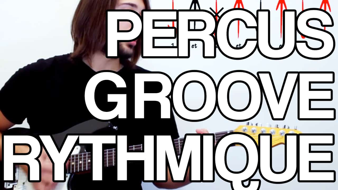 percus groove rythmique ghost-note rythme note morte guitare cours tuto leçon facile