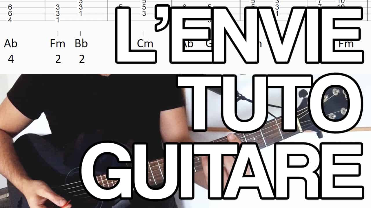 L'envie johnny hallyday kendji girac guitare tuto facile partition accords tablature apprendre à jouer tutoriel cours vidéo