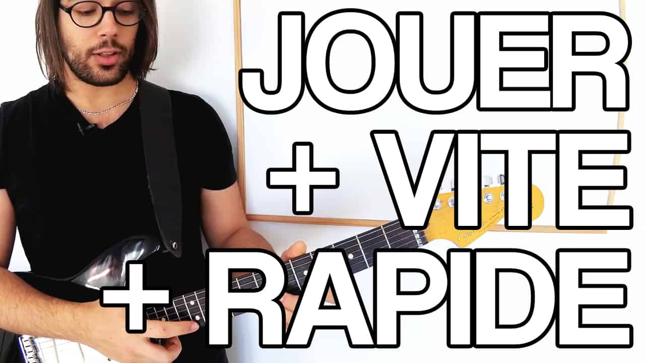 secret jouer plus vite plus rapide guitara accélérer jeu technique sweeping tapping legato hybrid picking economic vélocité virtuosité