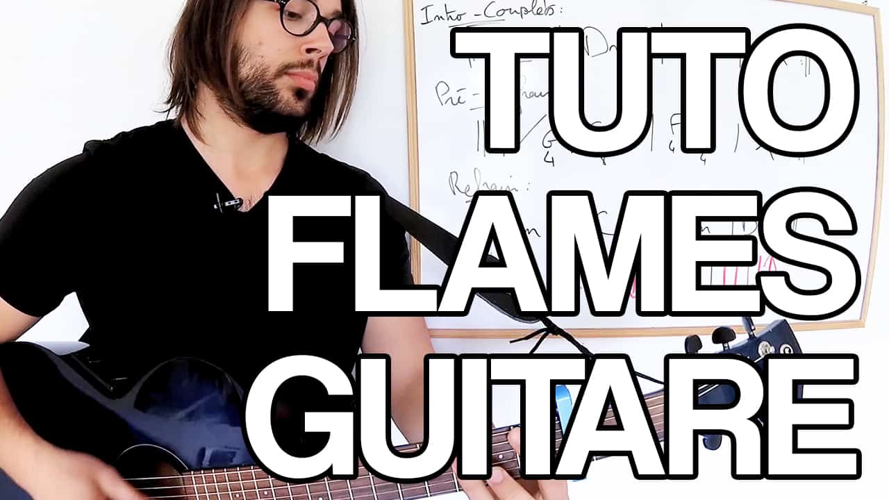 tuto flames guitare jouer david guetta sia facile tablature partition accords apprendre leçon