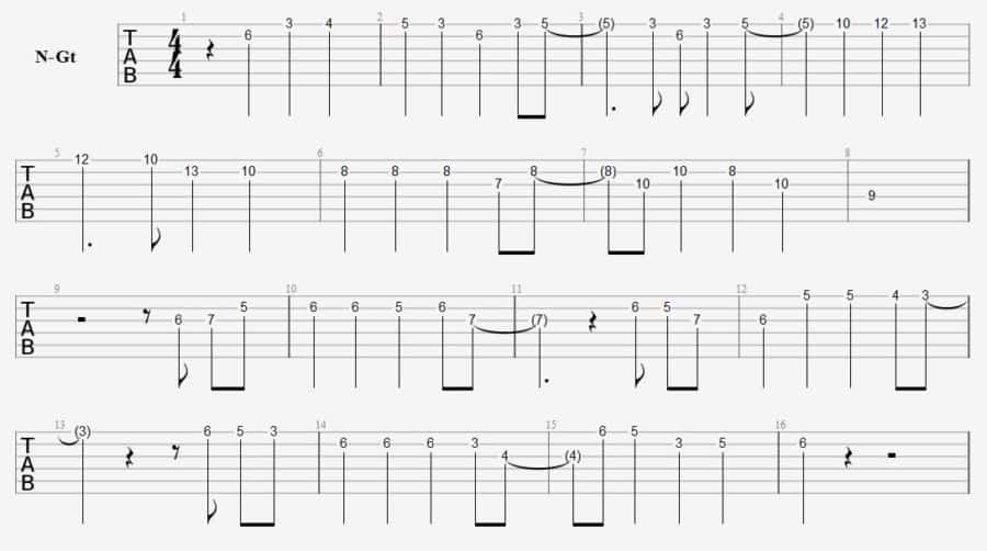 Tablature Guitare Toute La Musique Que J Aime